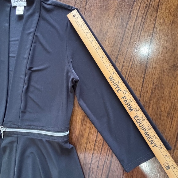 Joseph Ribkoff black swing open front cover up converts to a bolero jacket sz 4 - Picture 15 of 16